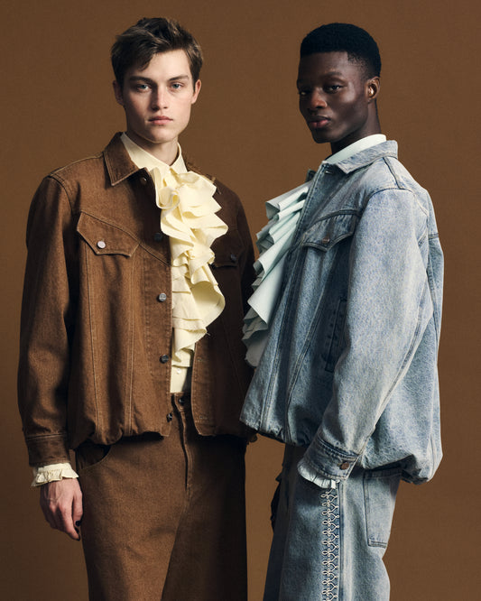 Front Ruffle Shirt