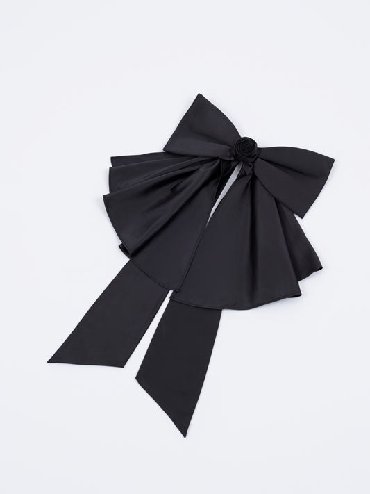 Rose Bow Hair Clip