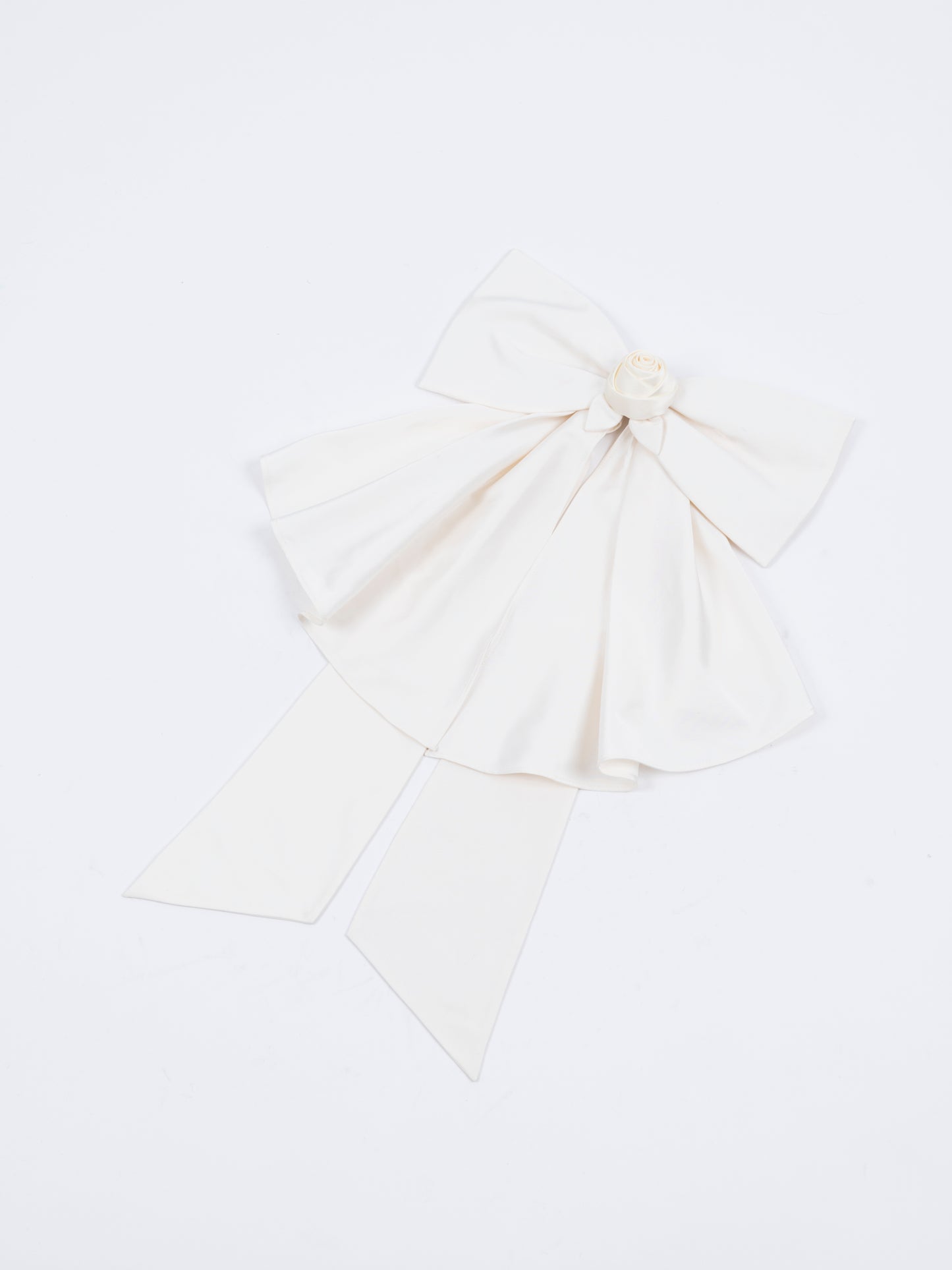 Rose Bow Hair Clip