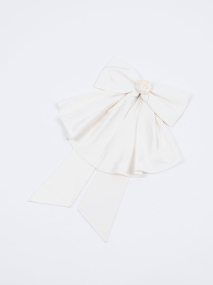 Rose Bow Hair Clip
