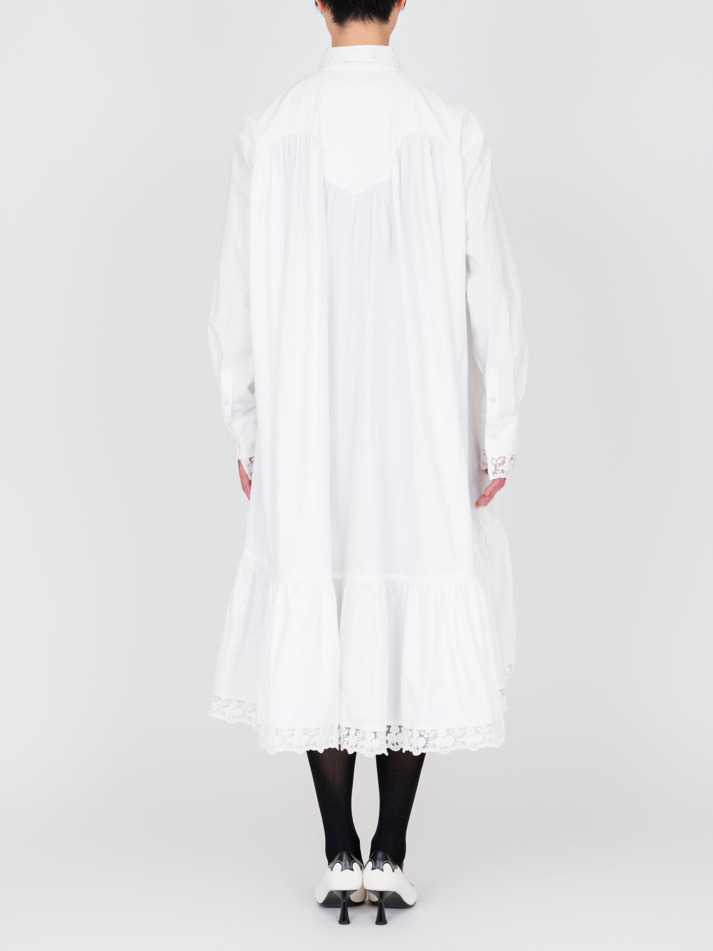 Lace Trimmed Ribbon Dress