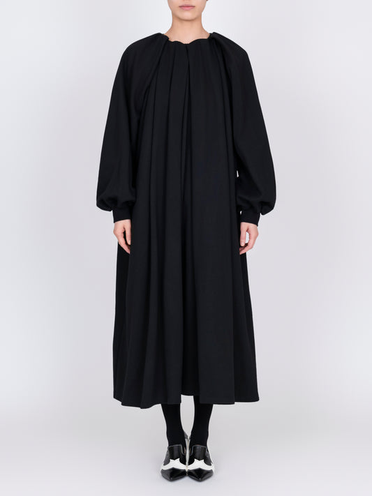 Puff Sleeve Jersey Dress