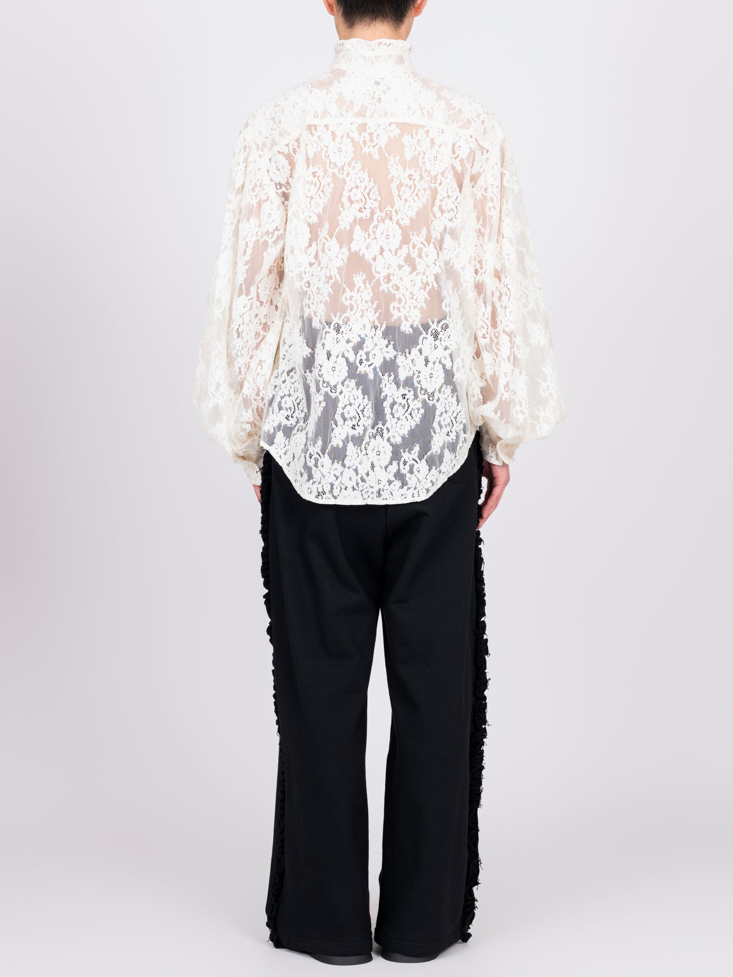 Puff Sleeve Lace Shirt