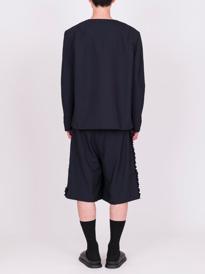 Ruffle Tailored Jacket