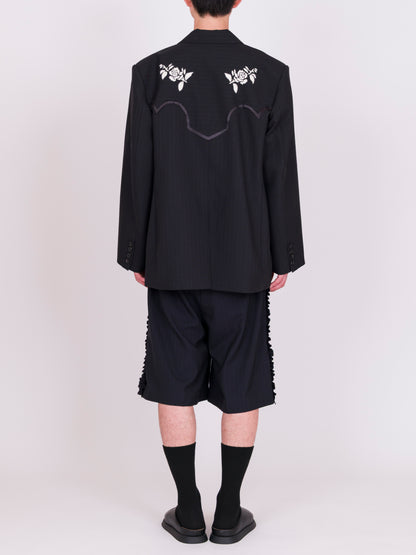 Embroidered Western Blazer