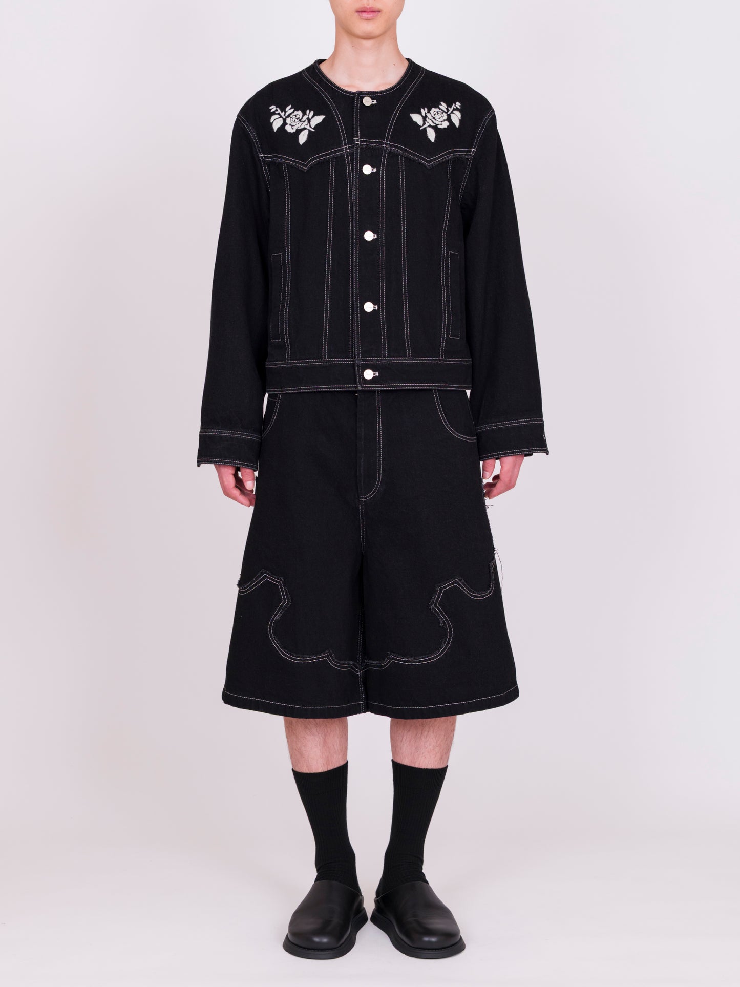 Hand Embroidered Denim Jacket