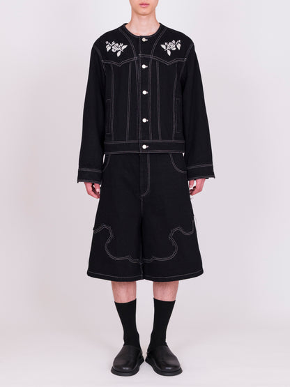 Hand Embroidered Denim Jacket