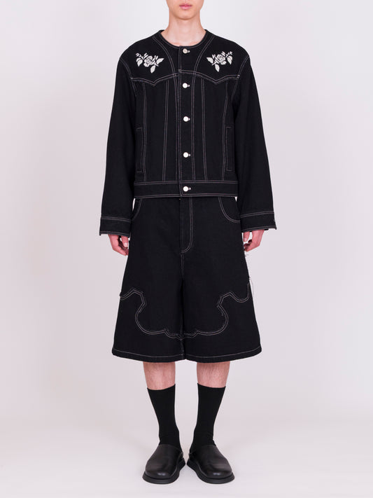 Hand Embroidered Denim Jacket