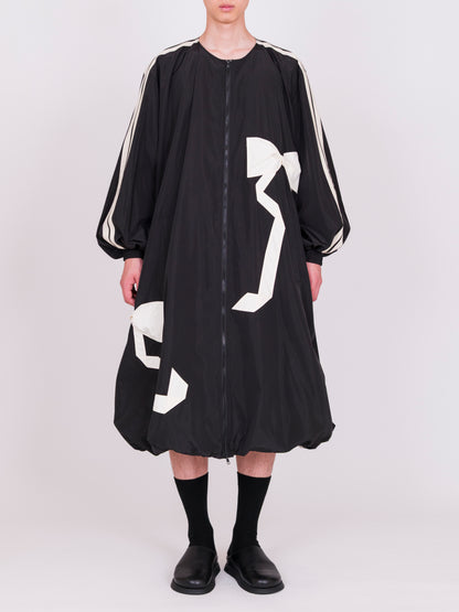 Ribbon Detail Balloon Coat