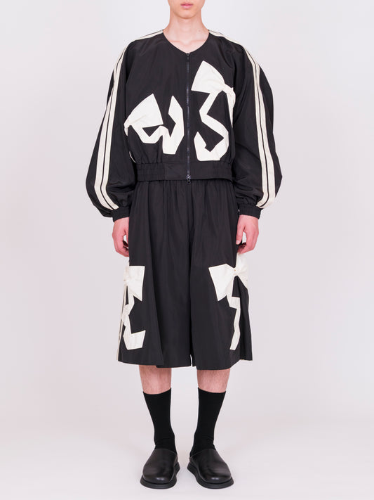 Ribbon Detail Bomber Jacket