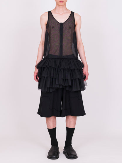 Long Tulle Vest