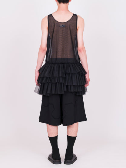 Long Tulle Vest