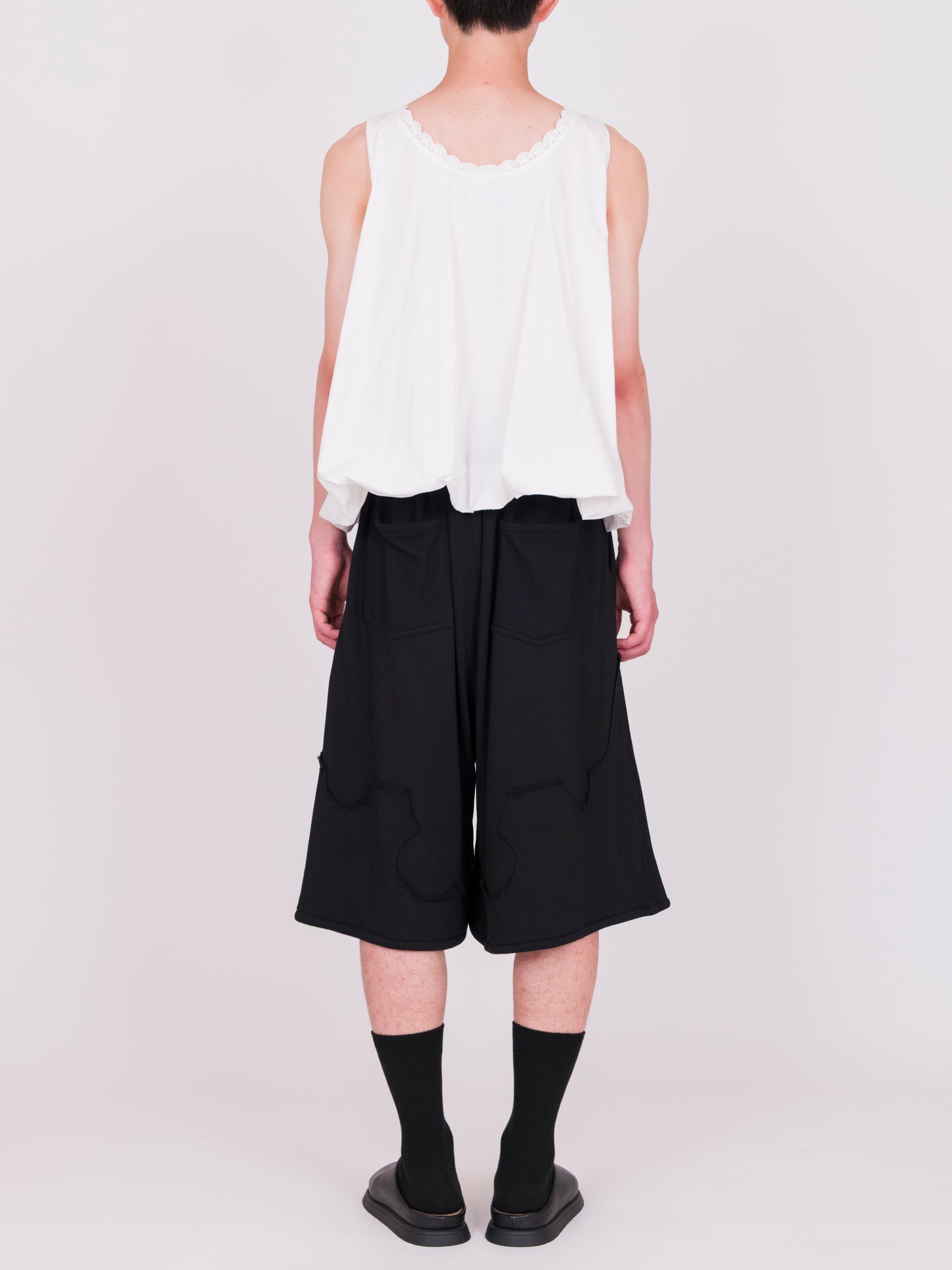 Lace Trimmed Puff Vest