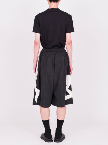 Ribbon Detail Side Line Wide Shorts