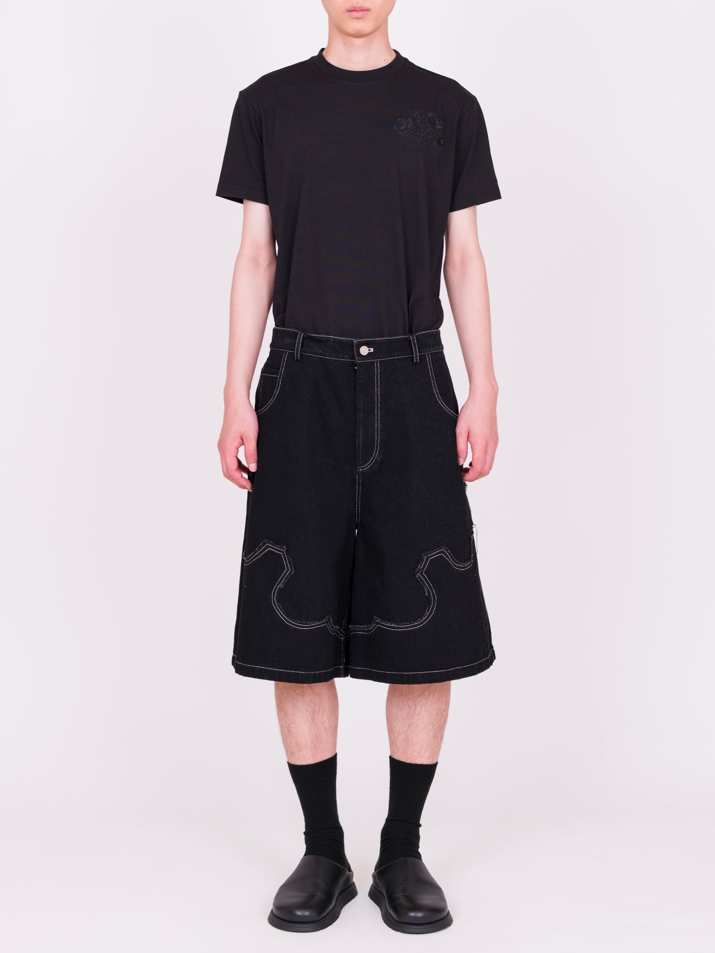 Denim Western Shorts