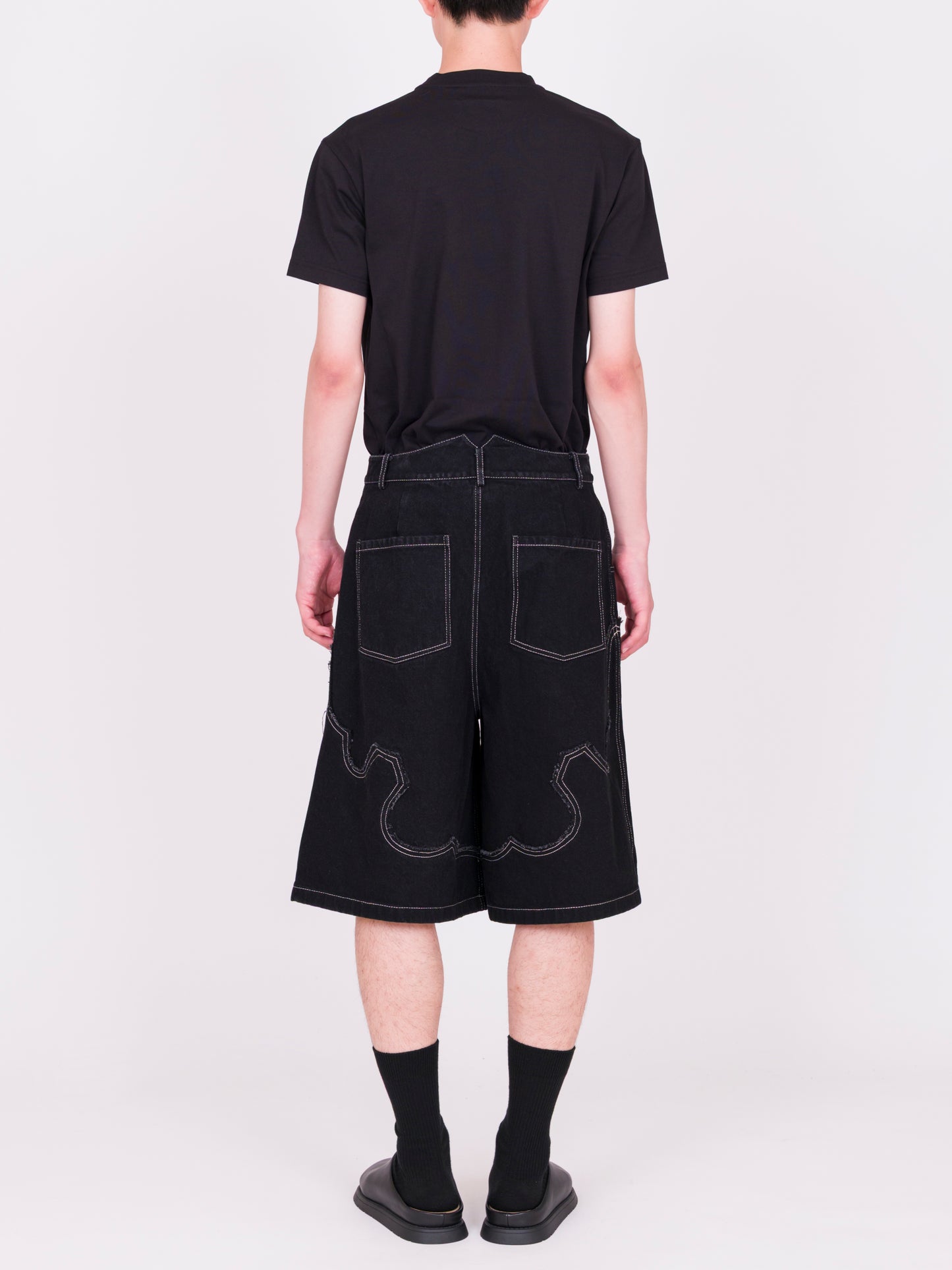 Denim Western Shorts