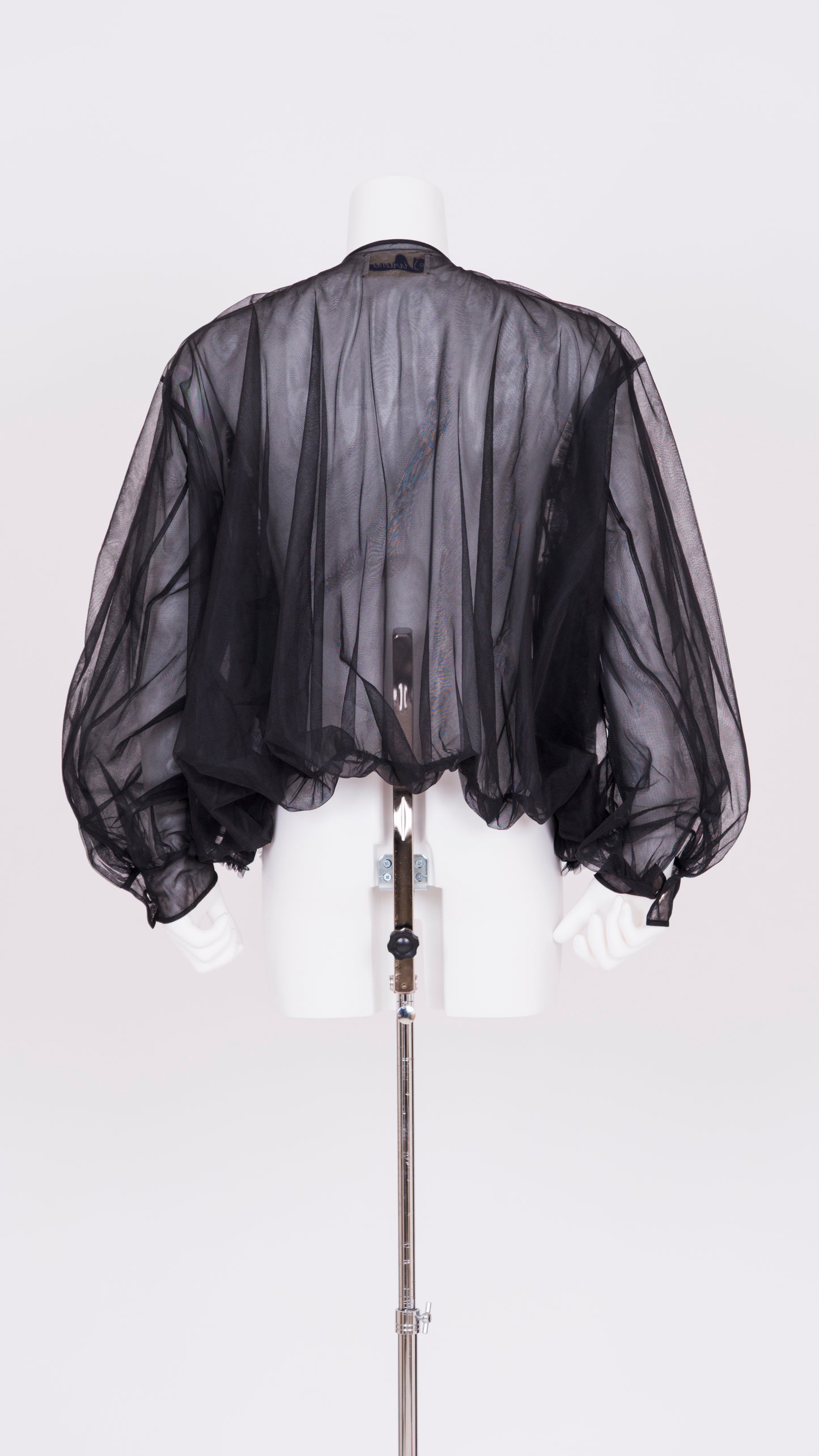 Ruffle Tulle Bomber Jacket