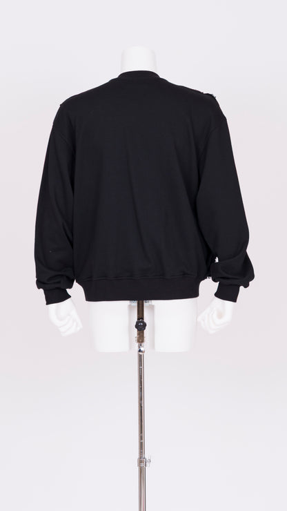 Ruffle Jersey Cardigan