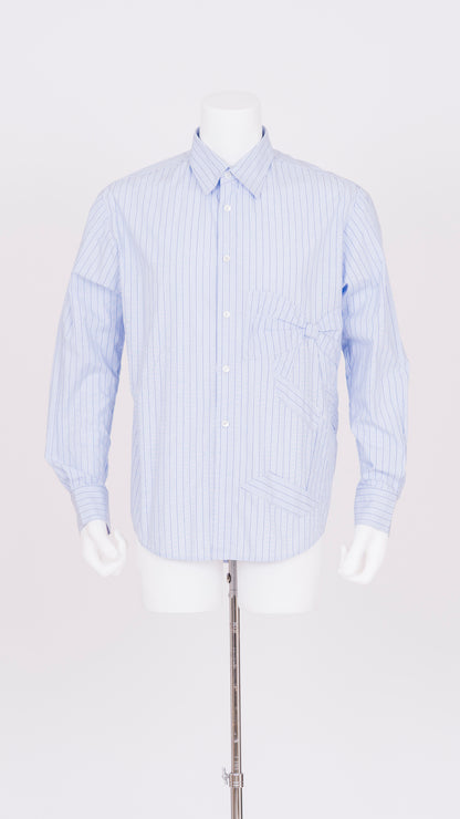 Ribbon Detail Stripe Shirt