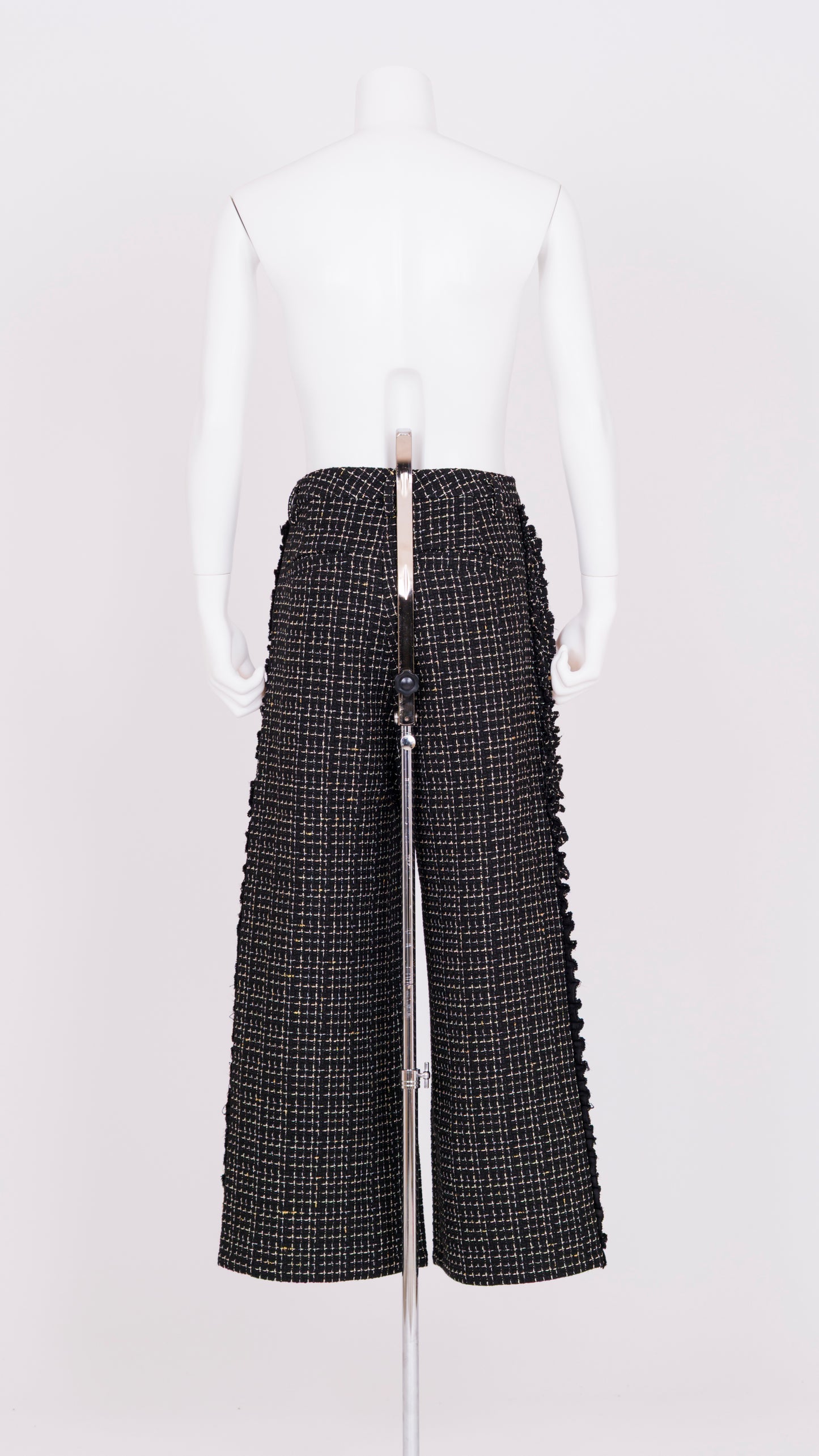 Ruffle Tweed Trousers