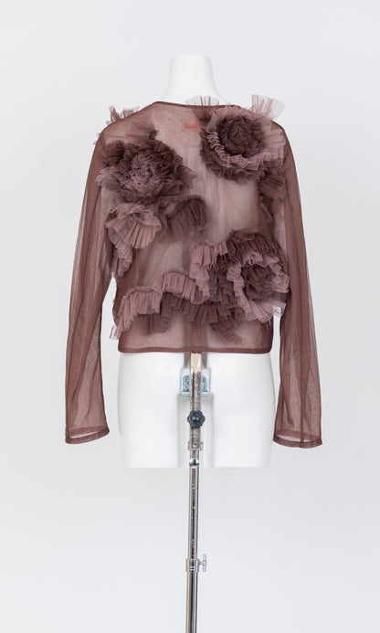 Flower Tulle Cardigan