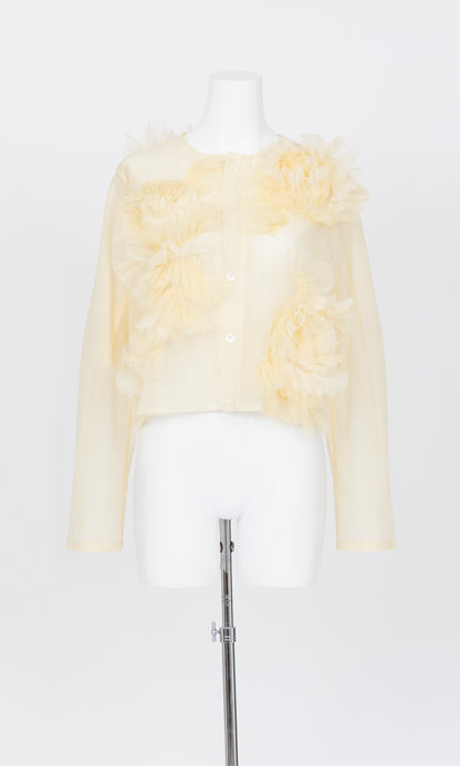 Flower Tulle Cardigan