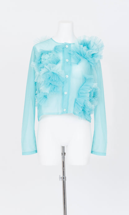 Flower Tulle Cardigan