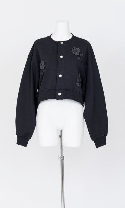 Flowr Applique Jersey Cardigan