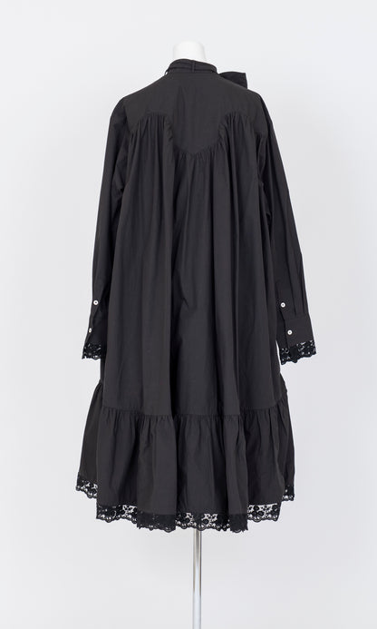 Lace Trimmed Ribbon Dress