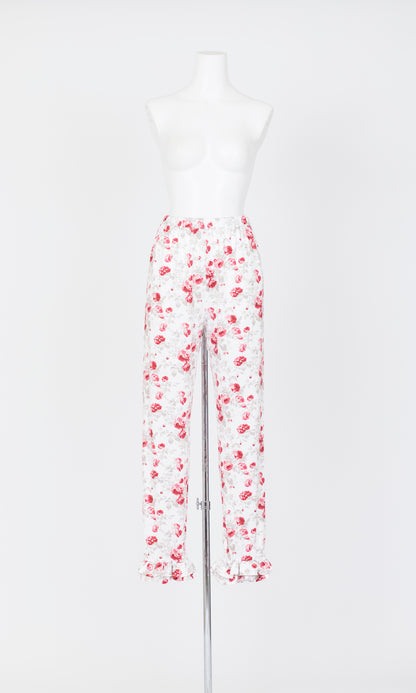 Ruffle Elastic Leggins