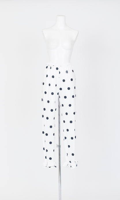 Ruffle Elastic Leggins