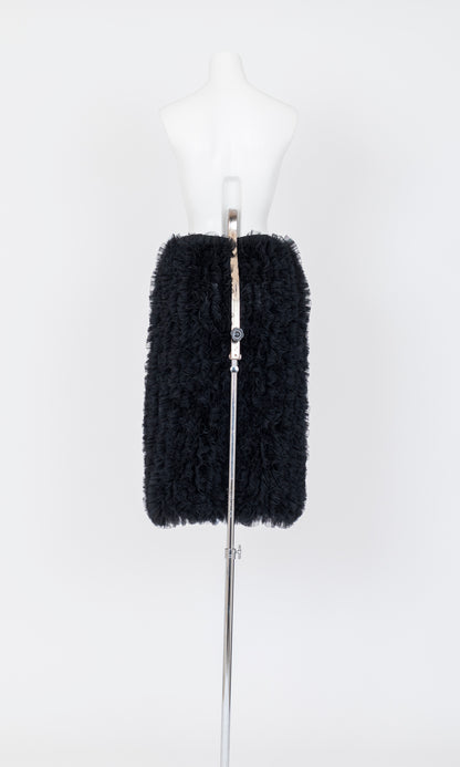 Ruffle Tulle Midi Skit