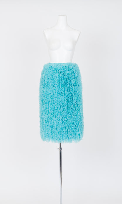 Ruffle Tulle Midi Skit