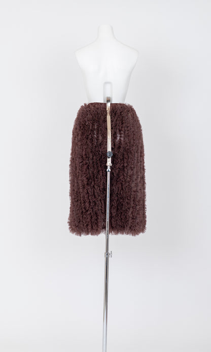 Ruffle Tulle Midi Skit