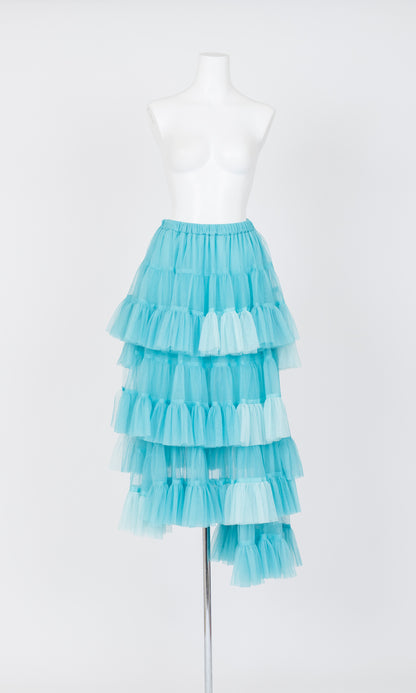 Tulle Asymmetric Skirt