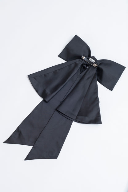 Rose Bow Hair Clip
