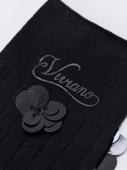 ''La Fleur'' Sequins Socks
