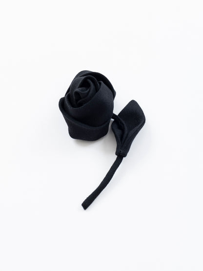 Wool Rose Brooch