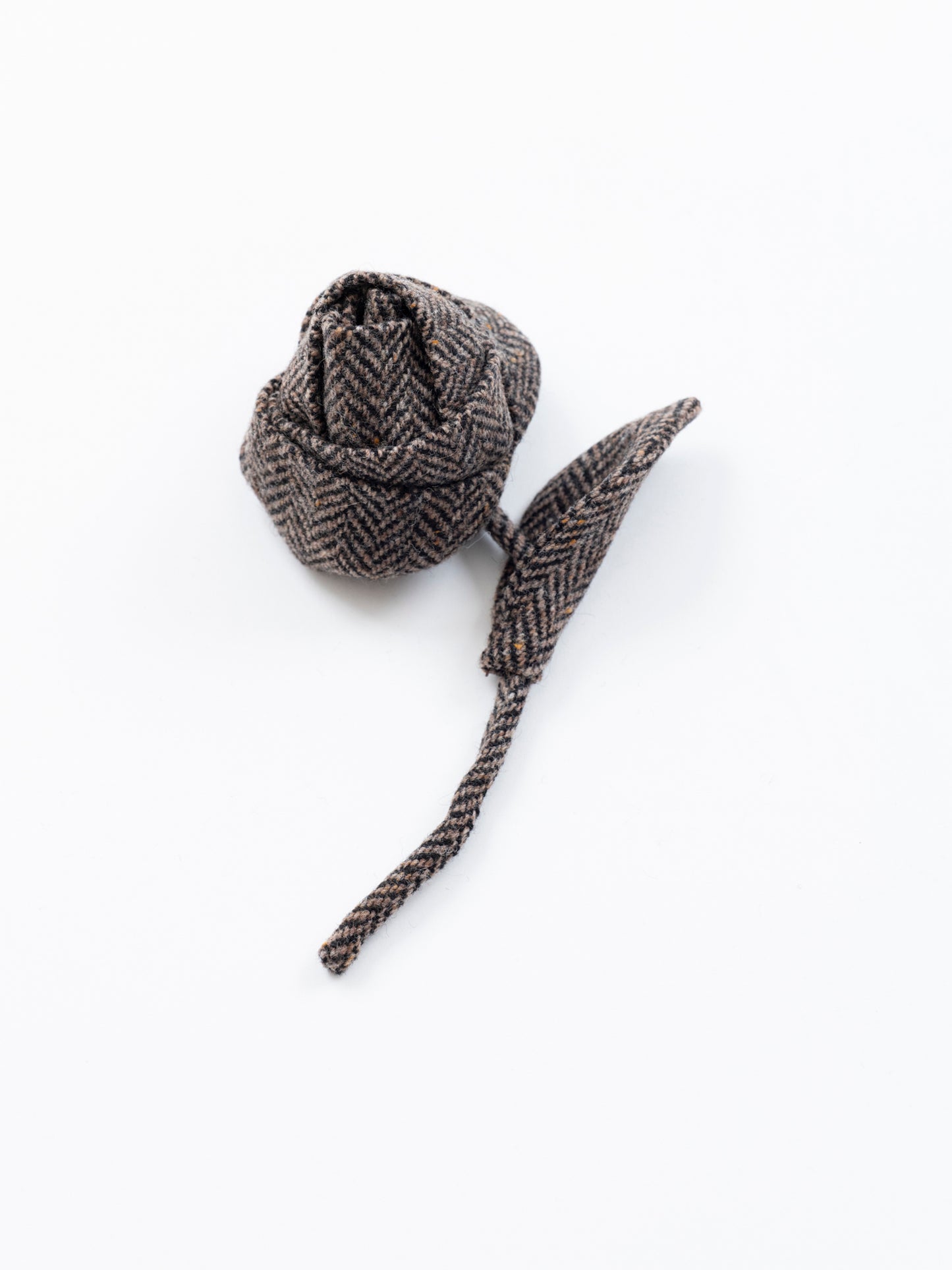 Herringbone  Rose Brooch