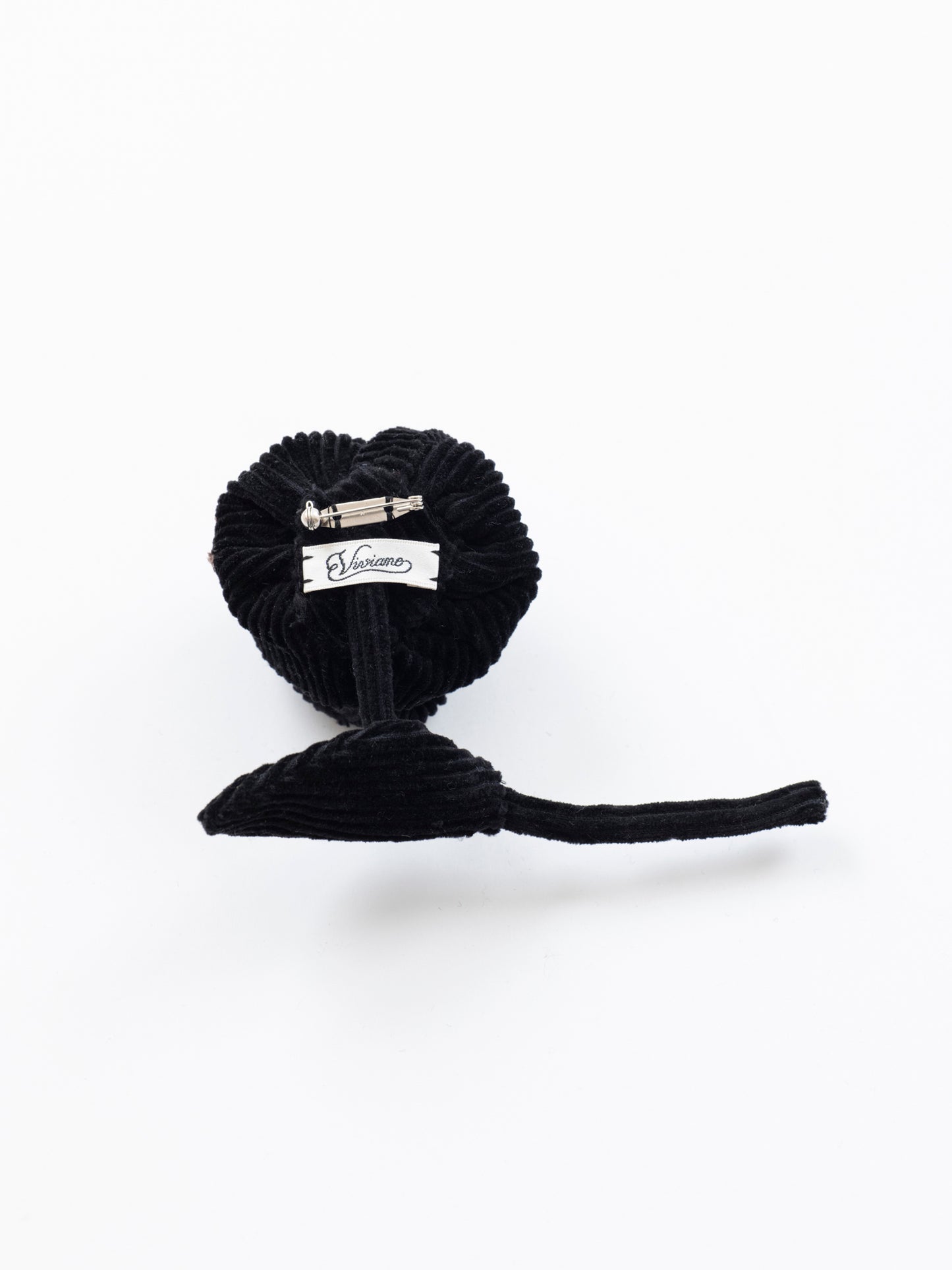 Corduroy Rose Brooch