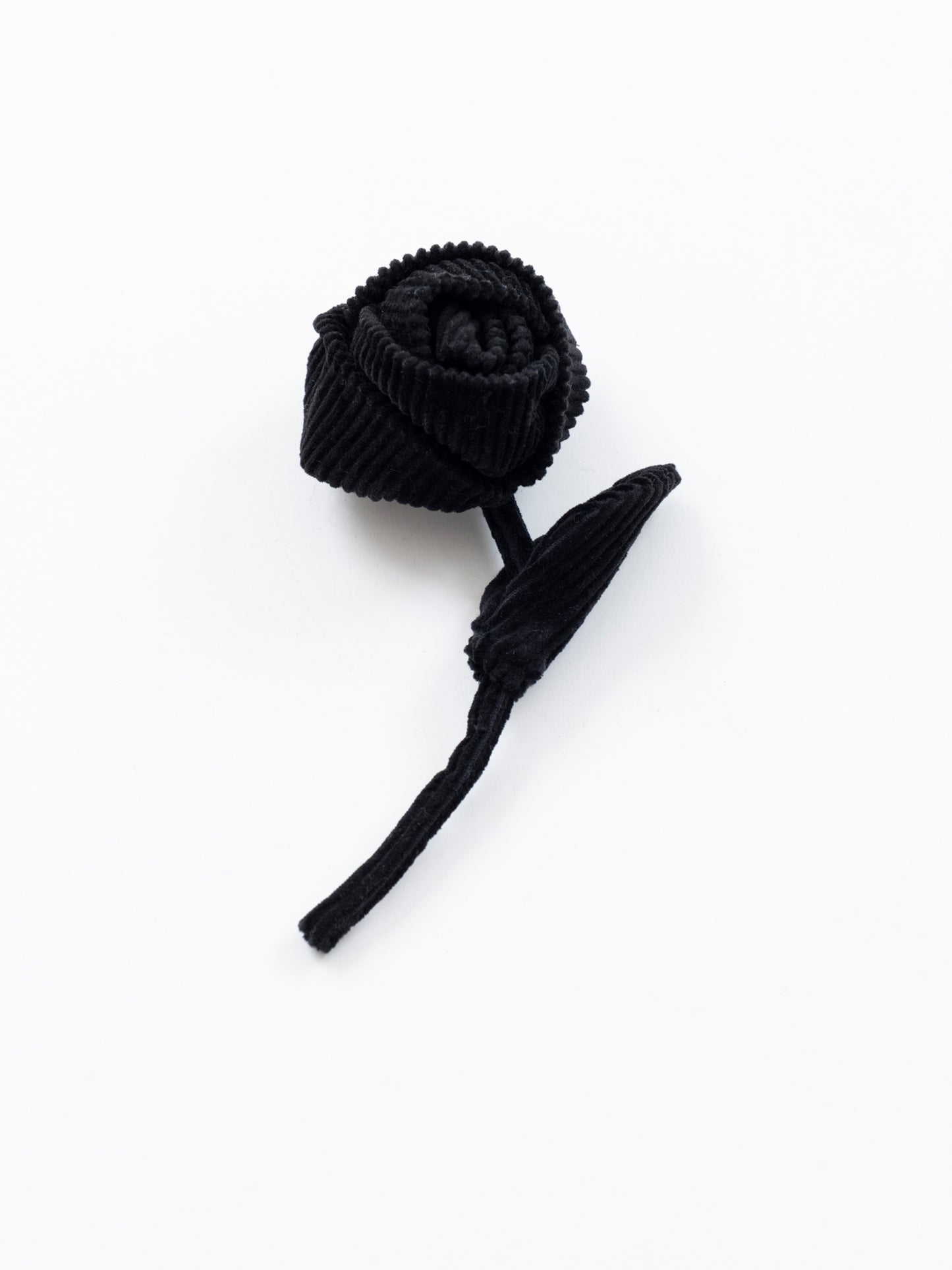 Corduroy Rose Brooch