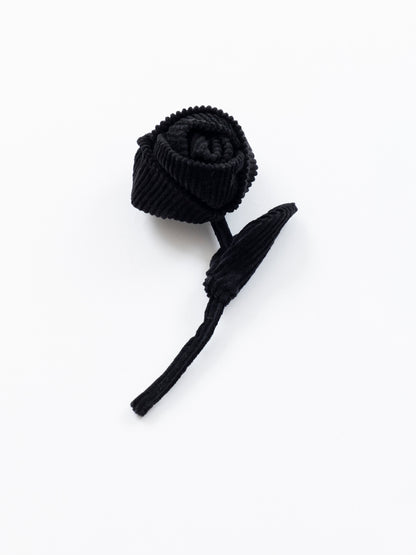 Corduroy Rose Brooch