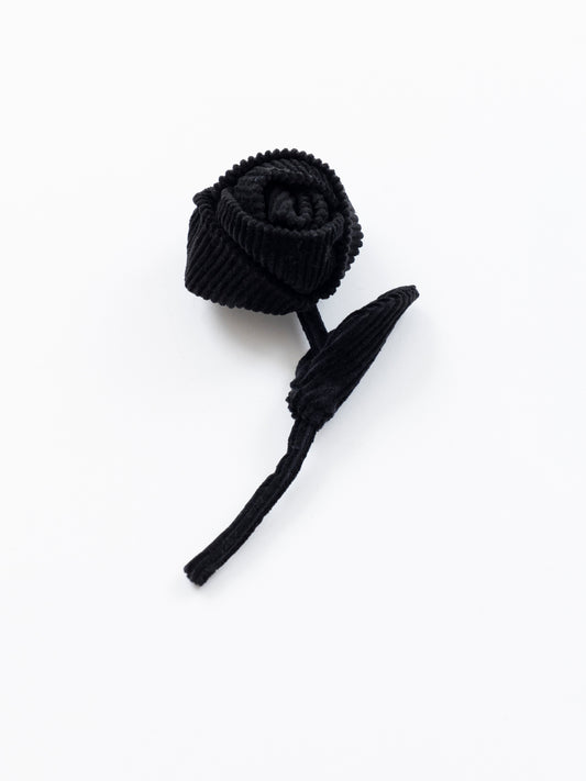 Corduroy Rose Brooch