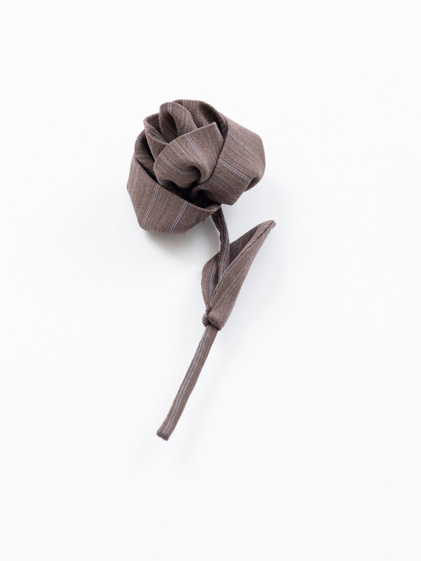 Striped Rose Brooch
