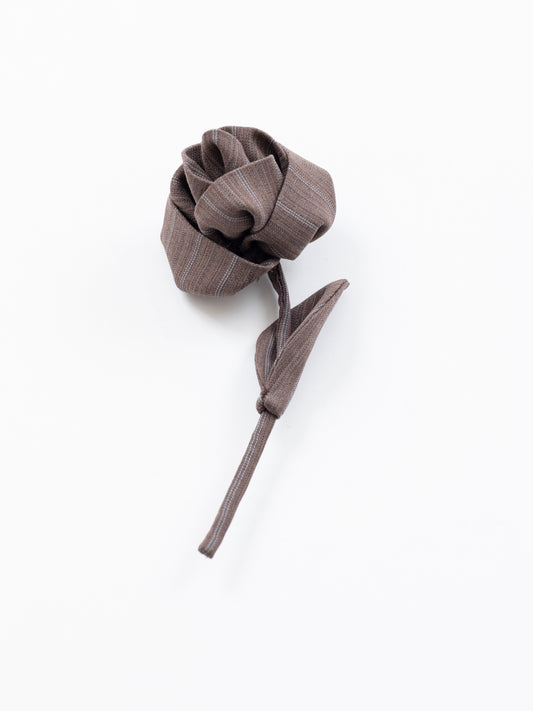 Striped Rose Brooch