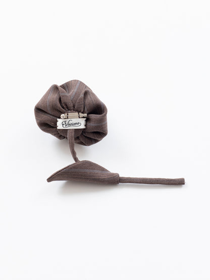 Striped Rose Brooch