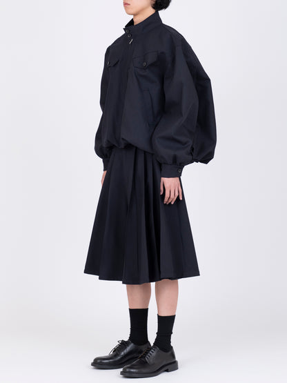 Gabardine Balloon  Harrington Jacket