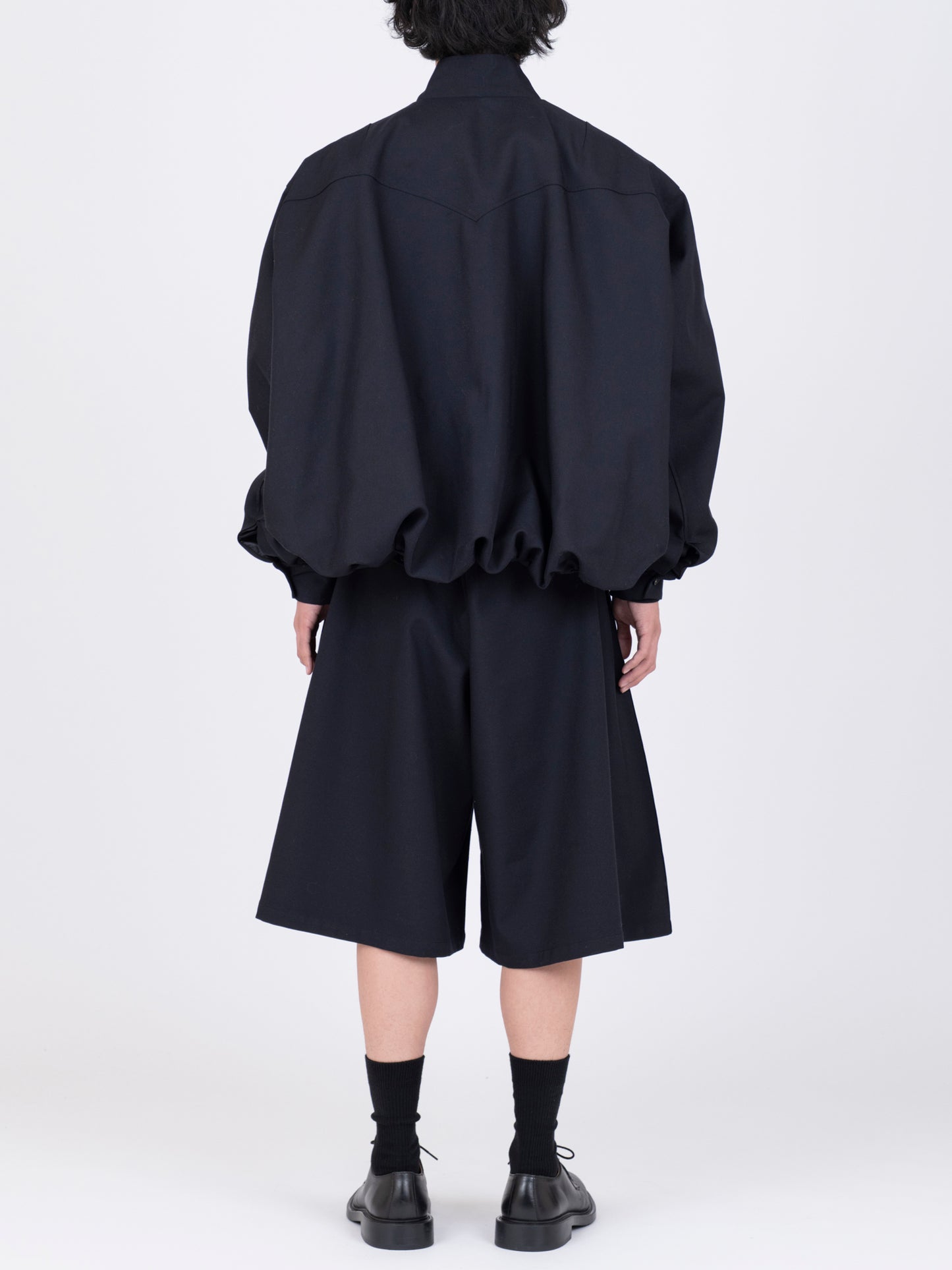 Gabardine Balloon  Harrington Jacket