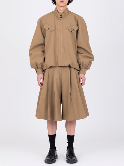 Gabardine Balloon  Harrington Jacket