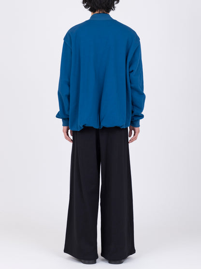 Hand Embroidered Balloon Jersey Zip-Up Top
